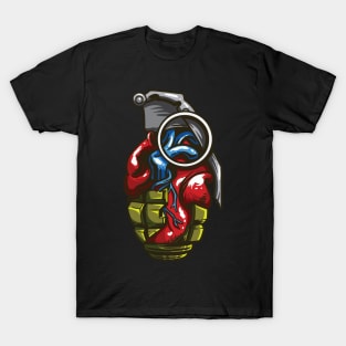 Heart Anatomy Love Grenade T-Shirt